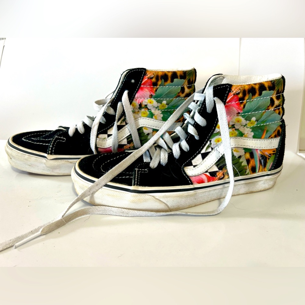 Vans Off The Wall Womens‎ Sneakers Size 6 Floral Print Flowers